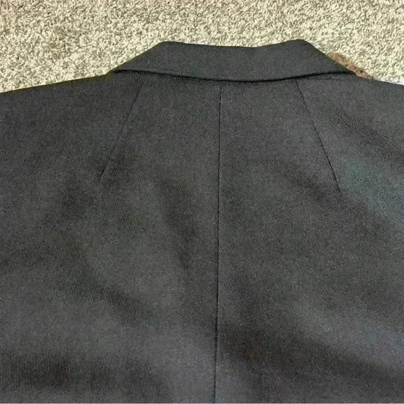 PENDLETON JACKET BLAZER VINTAGE VIRGIN WOOL SIZE 12 Petite 3 BUTTON Black- Note - Picture 12 of 13